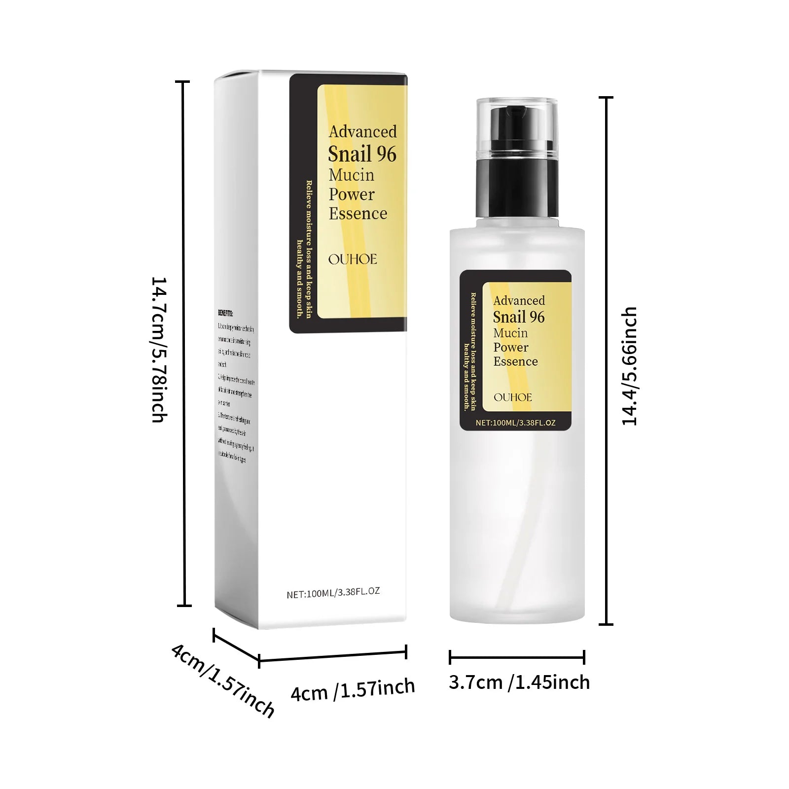Snail 96 Mucin Power Essence Fading Fine Lines Moisturizing Lifting Firming Smoothing Nourishin Brightening Skin Care