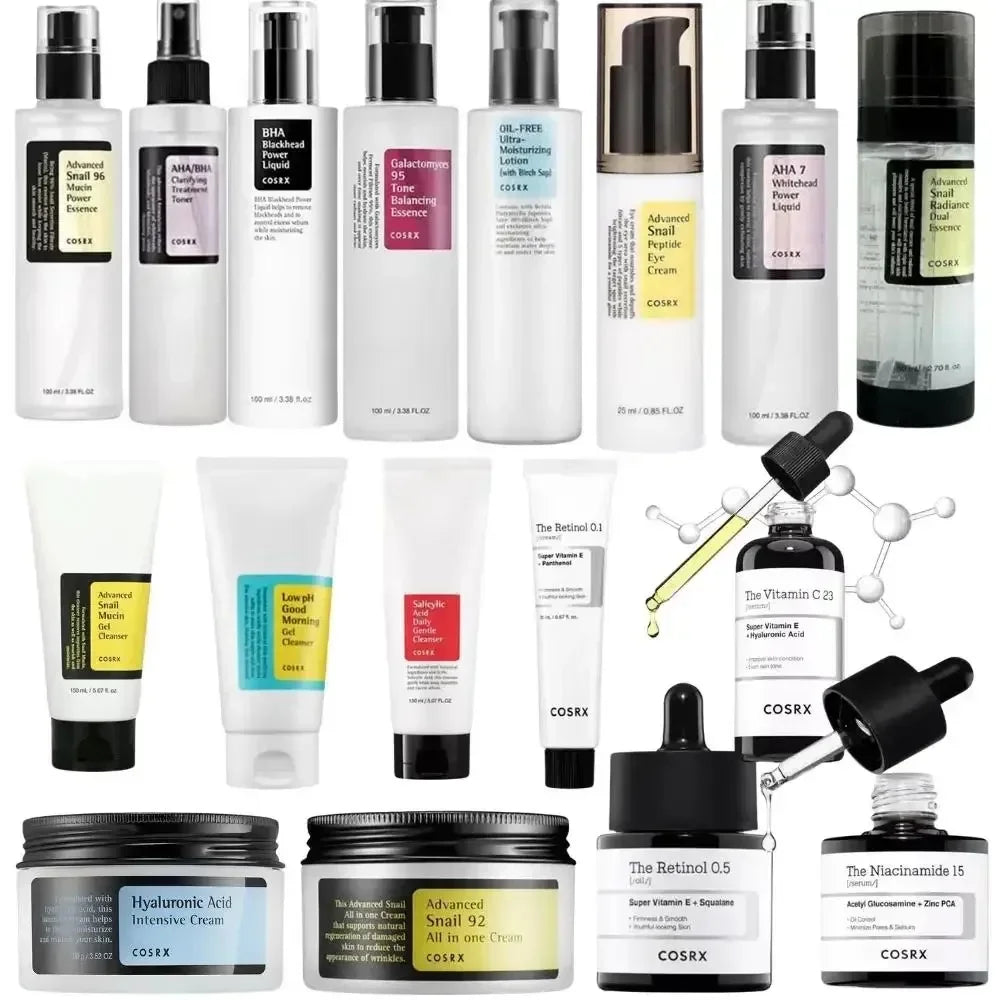 Nutrition Snail Mucin Power Repair Essence Water Gentle Facial Cleanser Toner Moisturizing Hyaluronic Acid Nourishes Skin