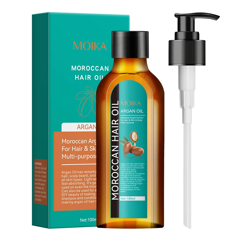 100ml Morocco Dense Hair Essential Oil Jojoba Seed Oil Repair Hairs Damage Prevent Hair Loss Smooth Hairs Nourish Hair Care Oil
