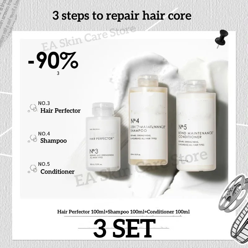 Shampoo Tinte Para El Cabello Hair Repair System Kit No. 3, 4, 5, 6, 7, Intensive Bond Building Strengthens Repairs Hydrates